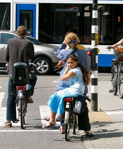 V lete na bicykli (zdroj: Amsterdamize.com)